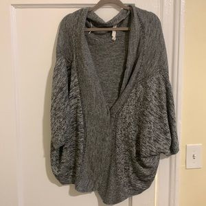 Lululemon Button Closure Short Sleeve Wrap Cardigan Adjustable Cinch Sweater